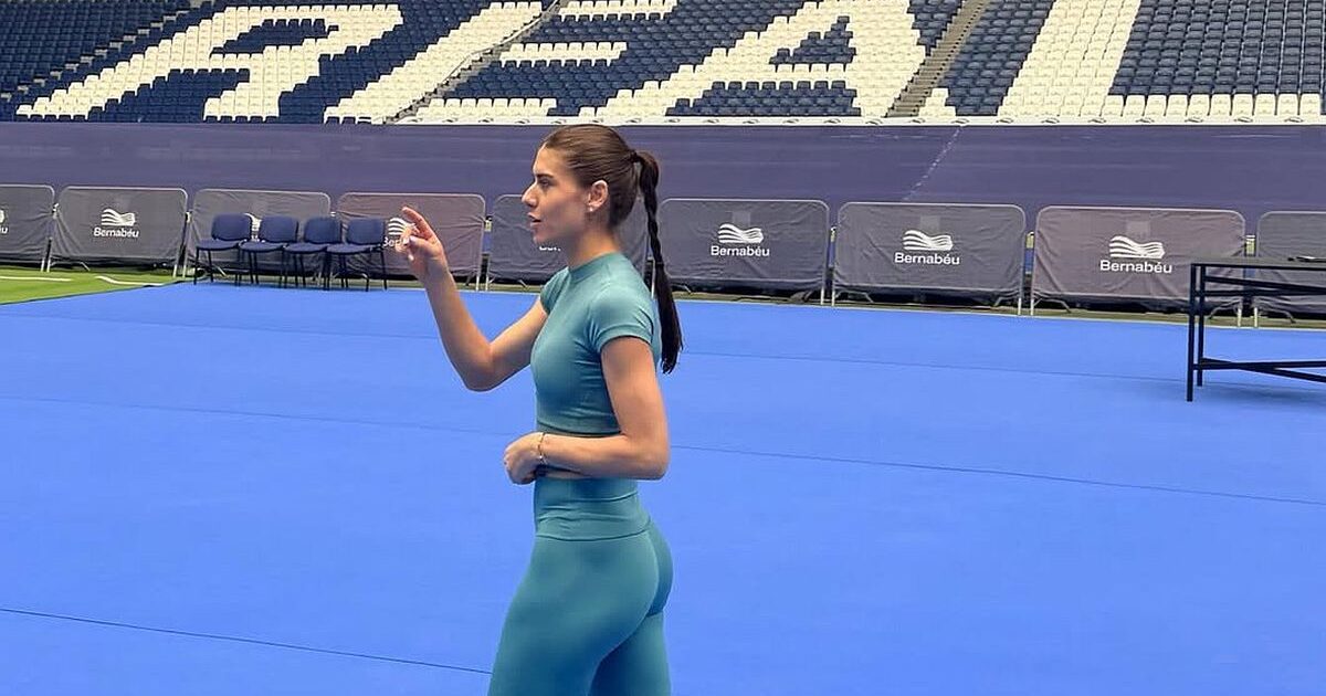 Sorana Cîrstea Trains at Bernabeu Ahead of Match with Coco Gauff