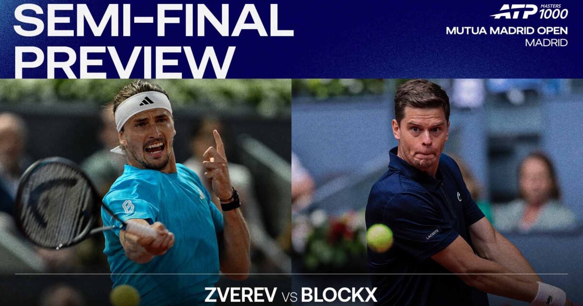 Blockx Advances to Madrid Semi-Finals, Faces Zverev Next