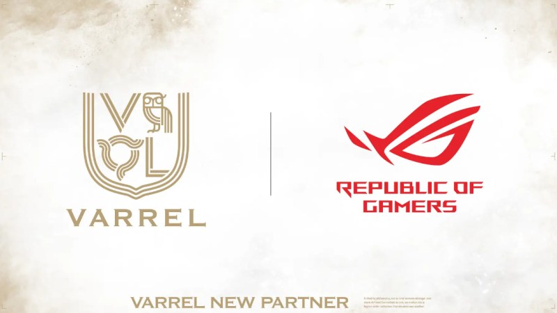 VARREL E-Sports Team Partners with ASUS for Major Rebranding